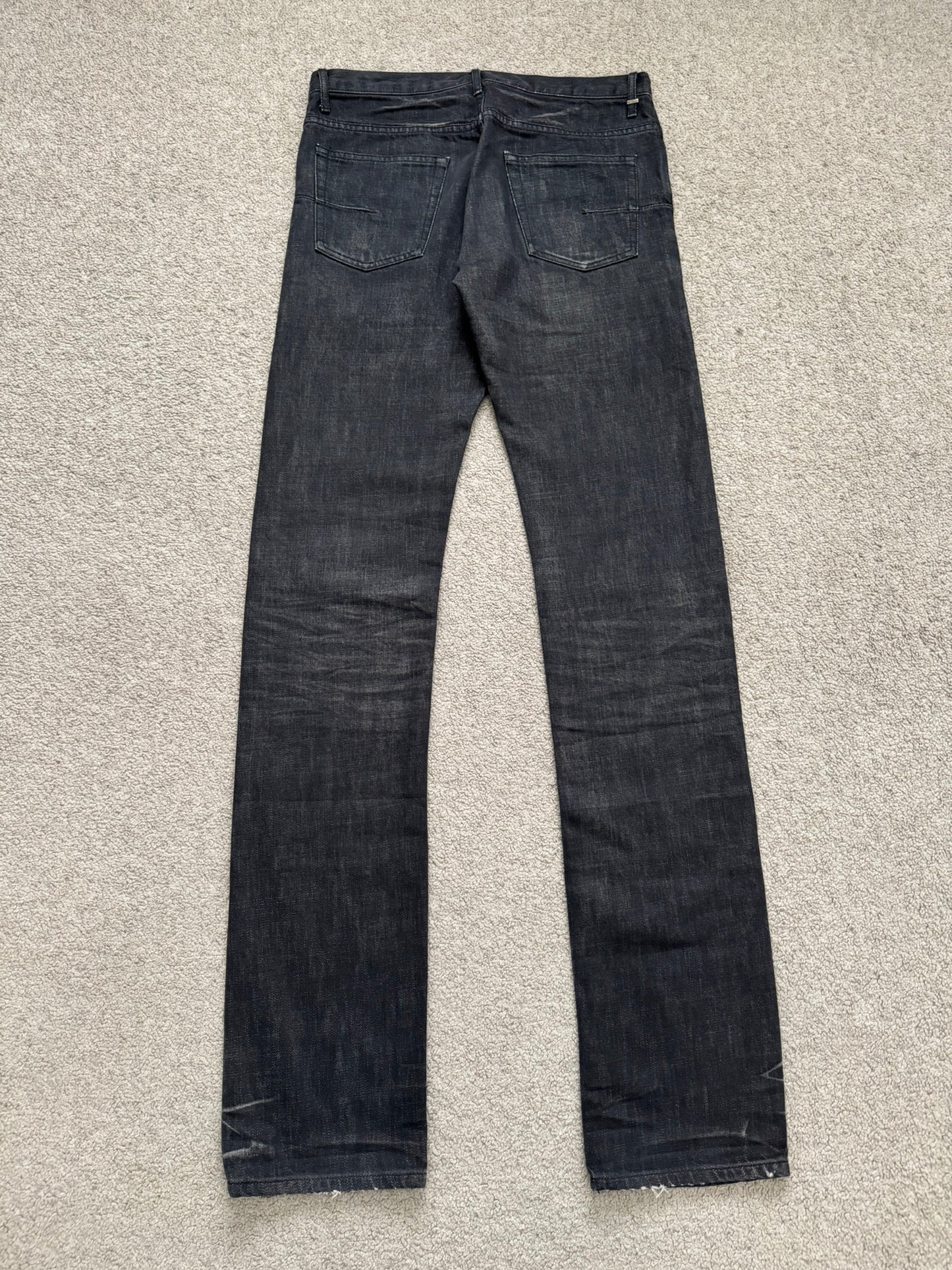 Dior Homme by Hedi Slimane MIJ Black Clawmark Denim Jeans