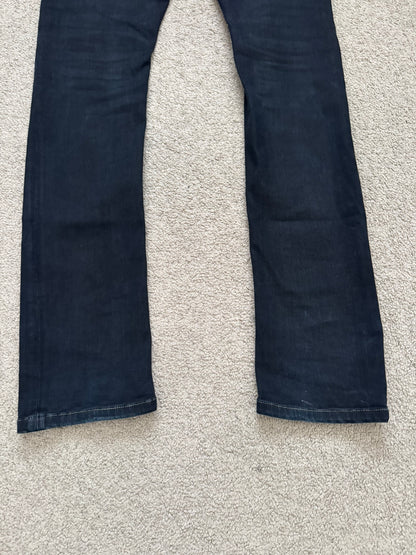 FW16 Rick Owens DRKSHDW Black Matte Waxed Detroit Denim Jean