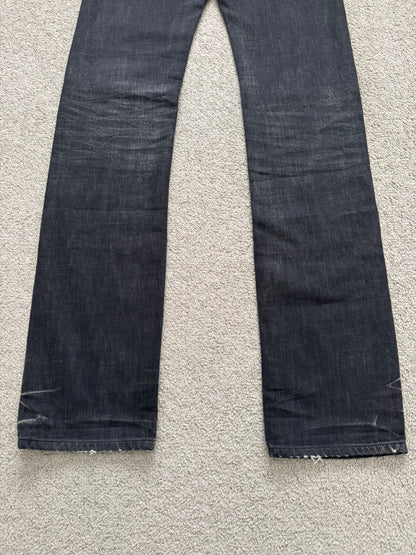 Dior Homme by Hedi Slimane MIJ Black Clawmark Denim Jeans