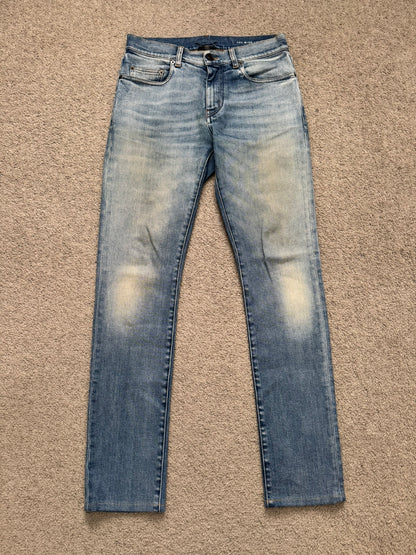 FW16 Saint Laurent by Hedi Slimane D02 Washed Denim Jeans