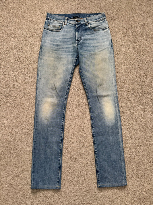 FW16 Saint Laurent by Hedi Slimane D02 Washed Denim Jeans