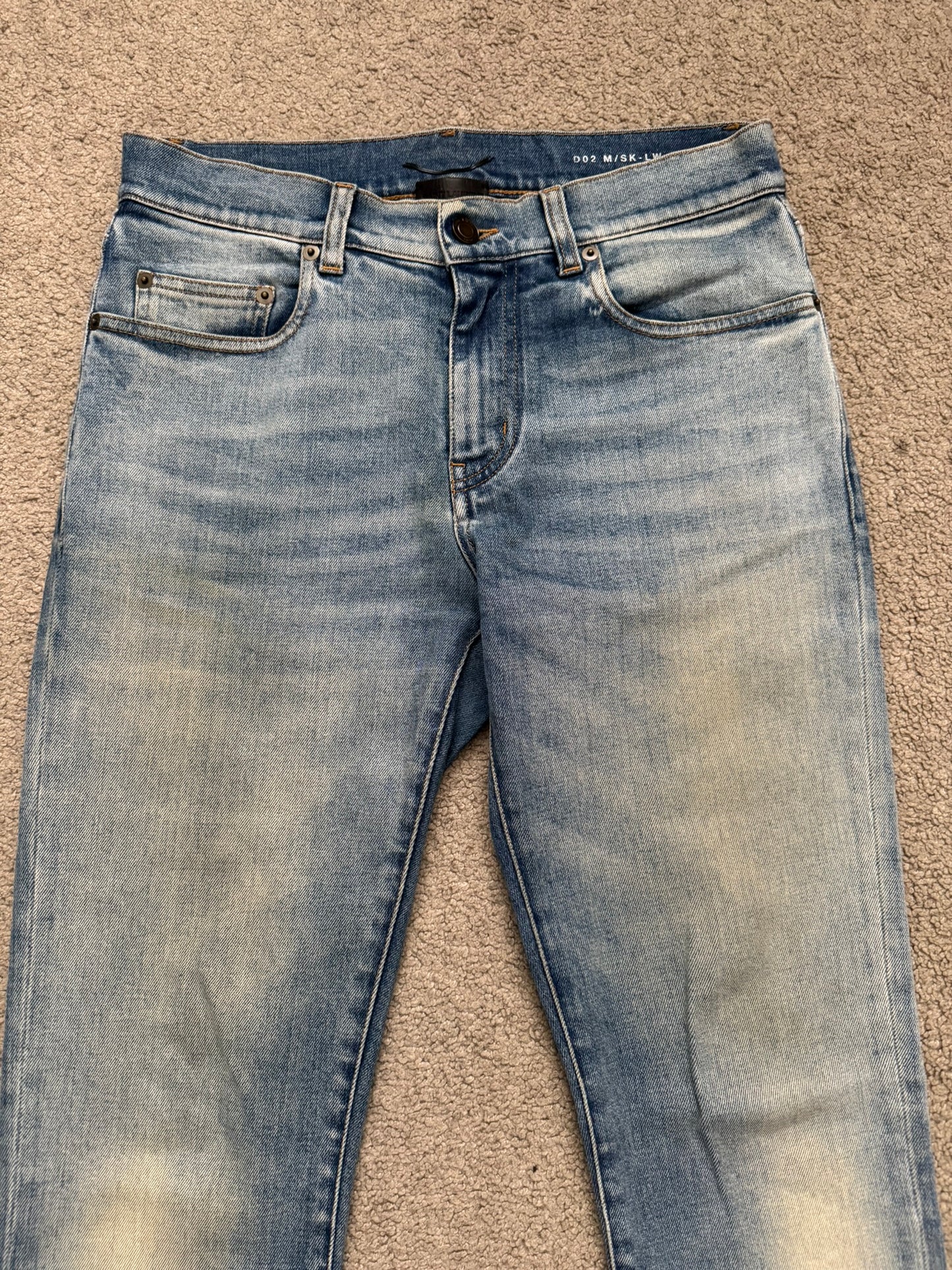 FW16 Saint Laurent by Hedi Slimane D02 Washed Denim Jeans