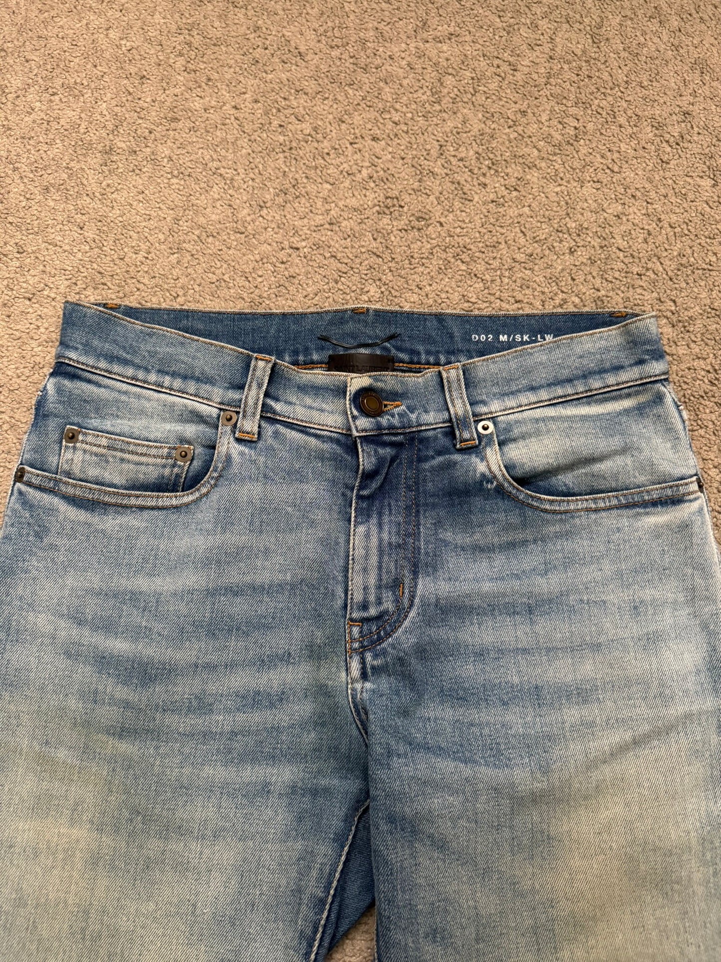 FW16 Saint Laurent by Hedi Slimane D02 Washed Denim Jeans