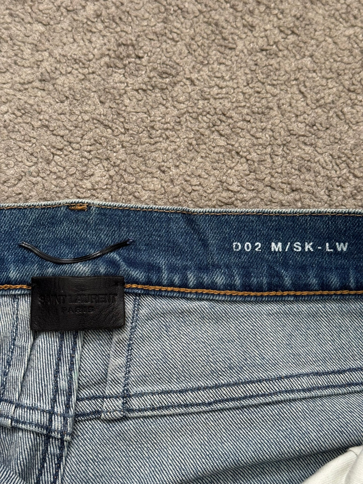 FW16 Saint Laurent by Hedi Slimane D02 Washed Denim Jeans