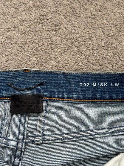 FW16 Saint Laurent by Hedi Slimane D02 Washed Denim Jeans