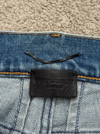 FW16 Saint Laurent by Hedi Slimane D02 Washed Denim Jeans