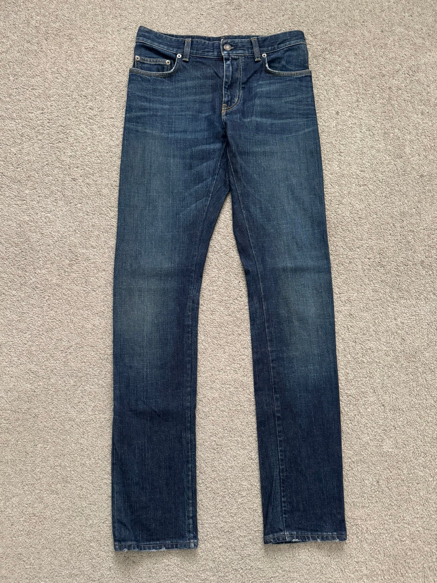 FW14 Saint Laurent by Hedi Slimane D02 Blue Denim Jeans