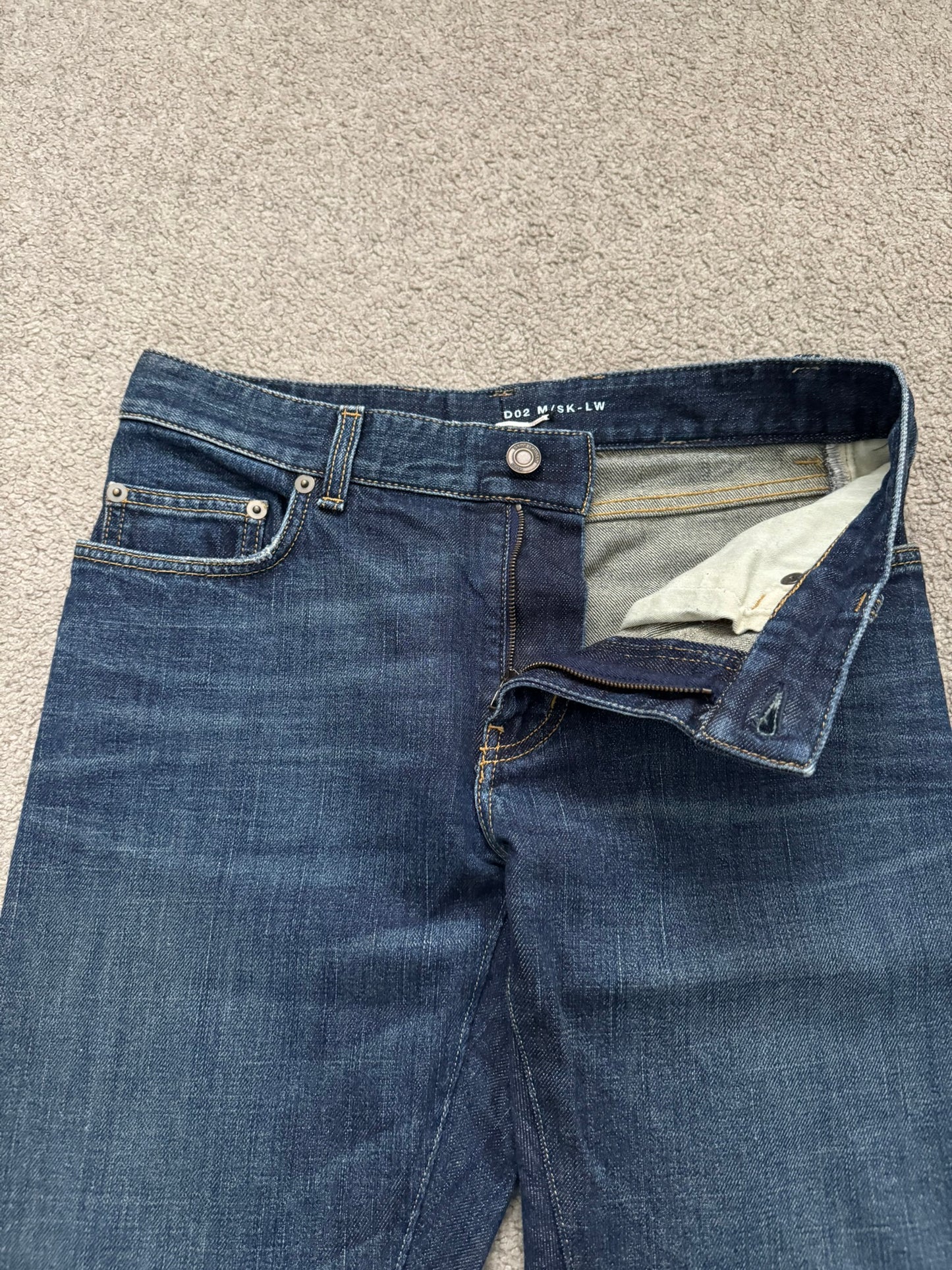 FW14 Saint Laurent by Hedi Slimane D02 Blue Denim Jeans