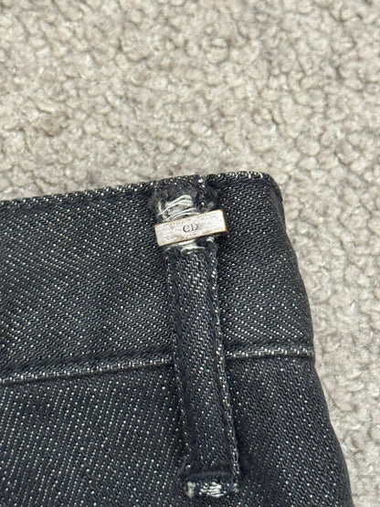 AW05 Dior Homme by Hedi Slimane MIJ Black Clawmark Denim Jeans
