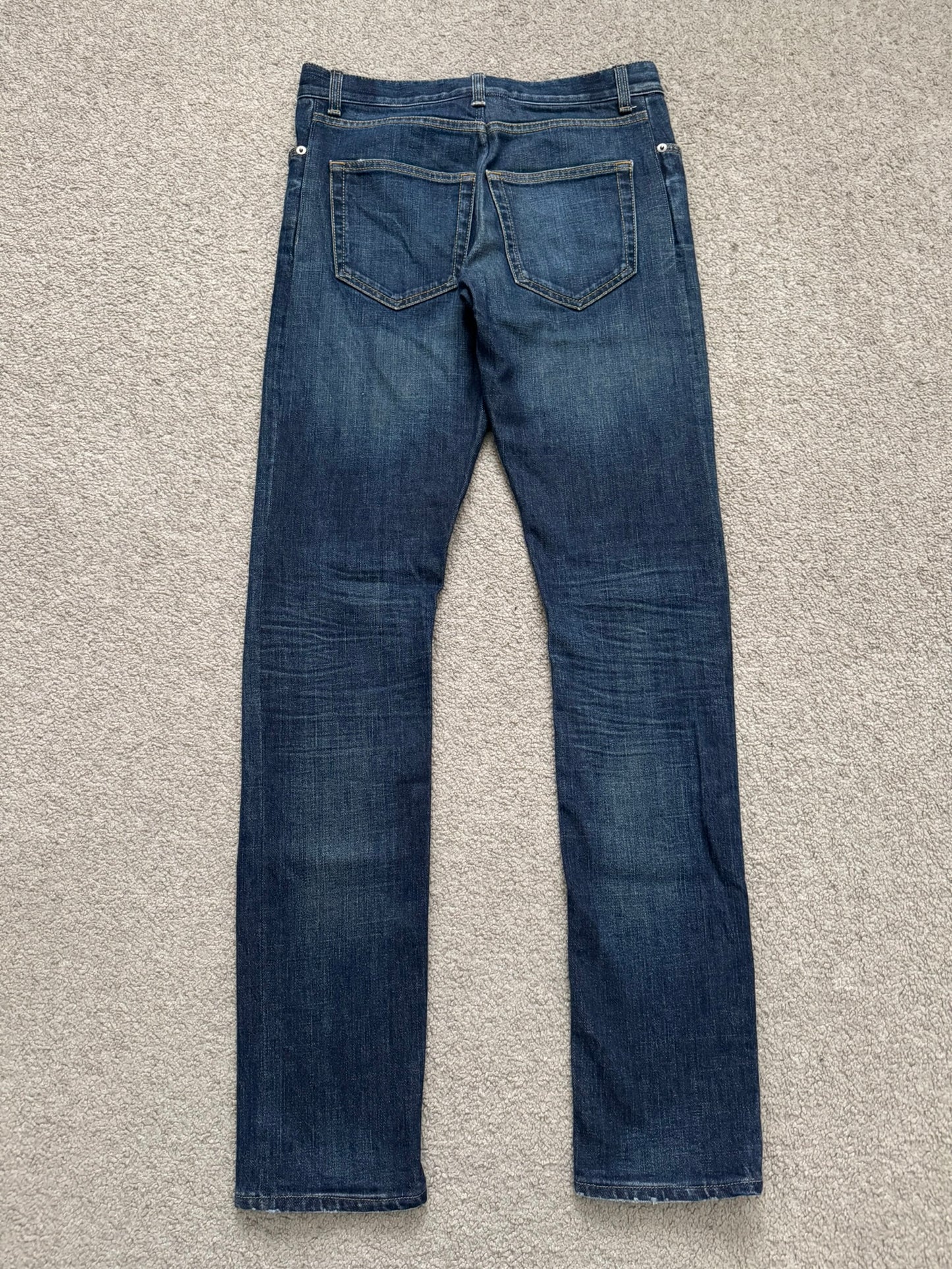 FW14 Saint Laurent by Hedi Slimane D02 Blue Denim Jeans