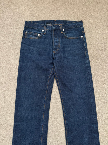 AW07 Dior Homme by Hedi Slimane Blue Indigo Raw Denim Jeans