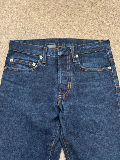 AW07 Dior Homme by Hedi Slimane Blue Indigo Raw Denim Jeans