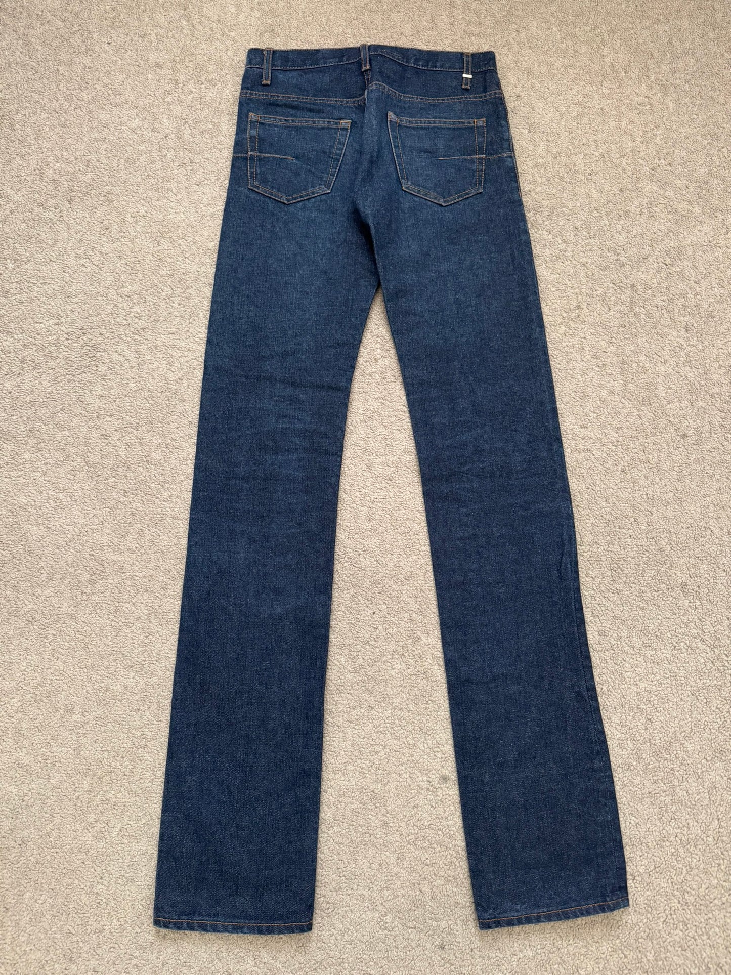 AW07 Dior Homme by Hedi Slimane Blue Indigo Raw Denim Jeans