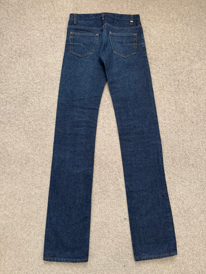 AW07 Dior Homme by Hedi Slimane Blue Indigo Raw Denim Jeans
