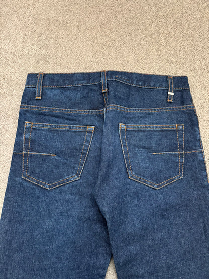 AW07 Dior Homme by Hedi Slimane Blue Indigo Raw Denim Jeans