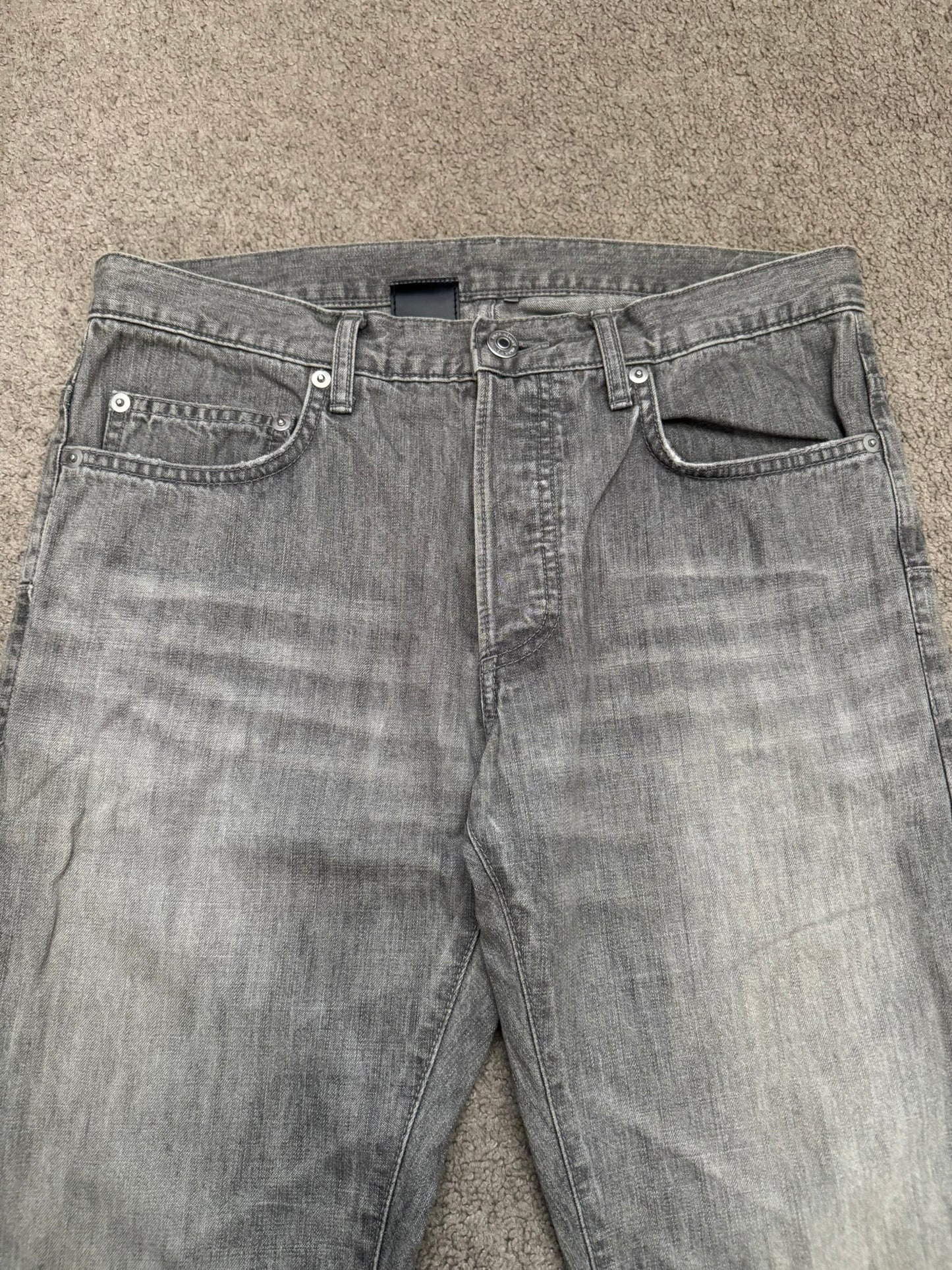 SS09 Dior Homme by Kris Van Assche MIJ Grey Washed Denim Jeans
