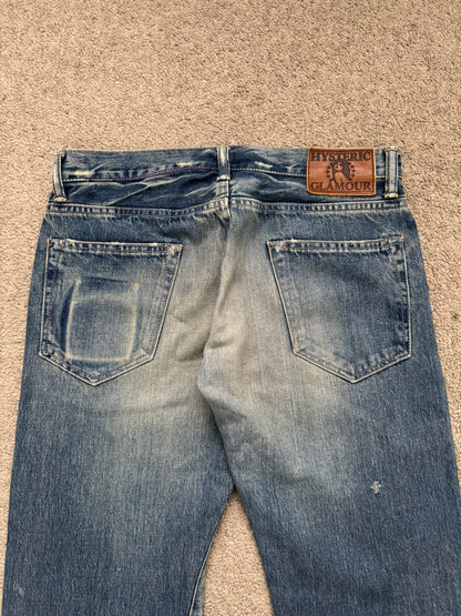 Hysteric Glamour Distressed Studded Denim Jeans