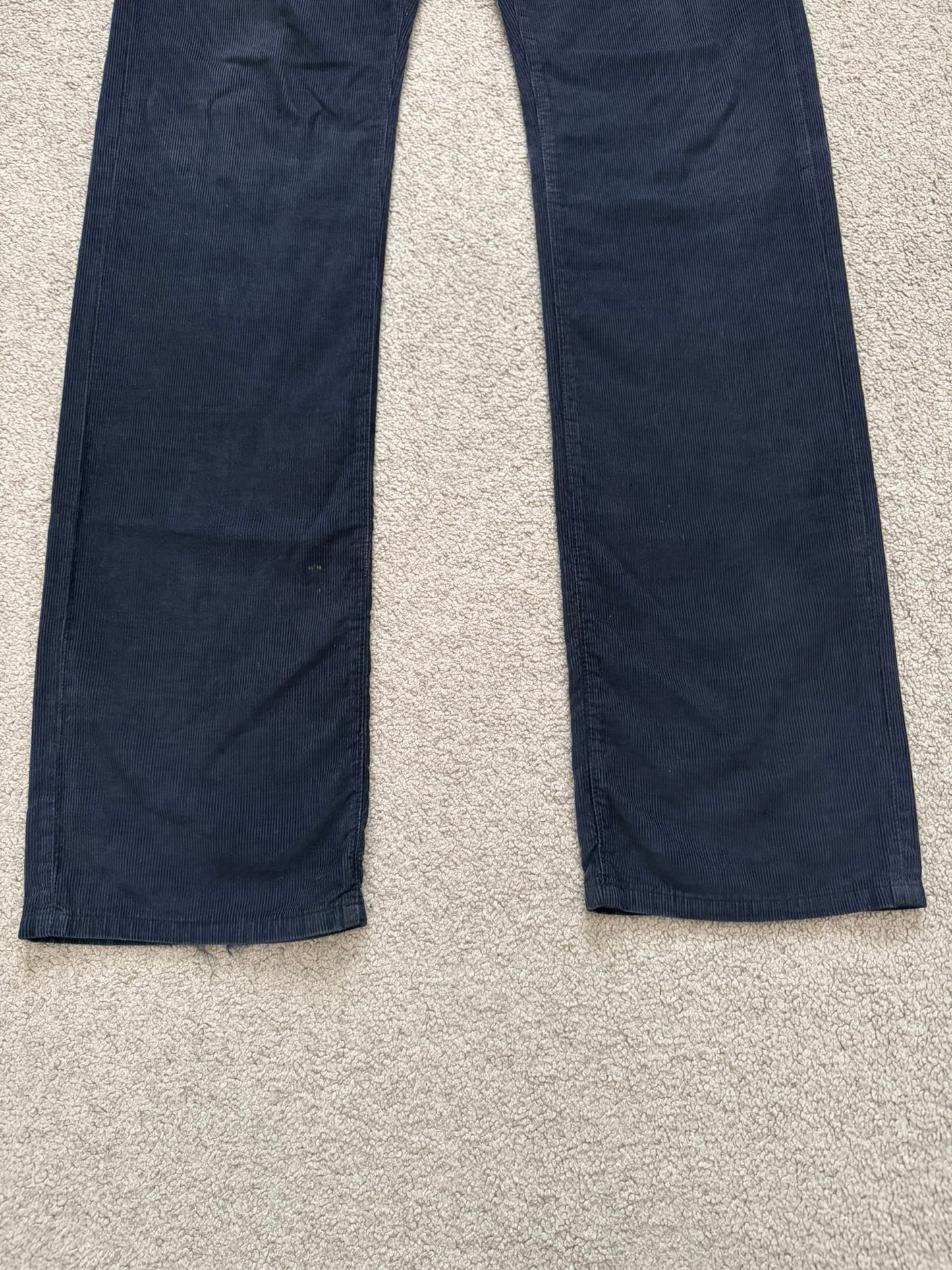 AW07 Dior Homme by Hedi Slimane Faded Black Corduroy Pants