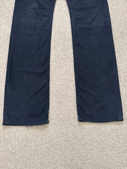 AW07 Dior Homme by Hedi Slimane Faded Black Corduroy Pants