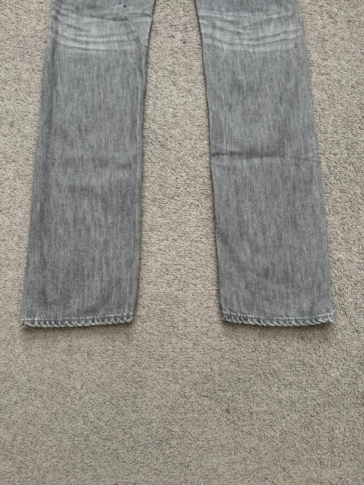 SS09 Dior Homme by Kris Van Assche MIJ Grey Washed Denim Jeans