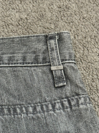 SS09 Dior Homme by Kris Van Assche MIJ Grey Washed Denim Jeans