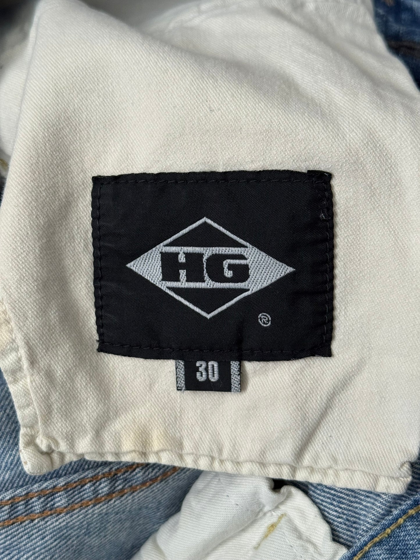 Hysteric Glamour Distressed Studded Scribble Denim Jeans