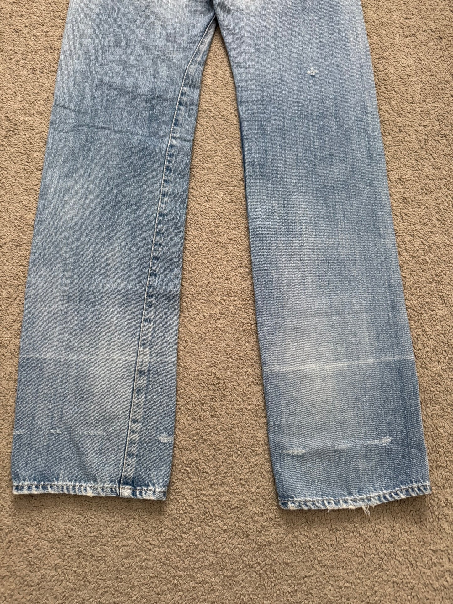 Hysteric Glamour Distressed Studded Scribble Denim Jeans