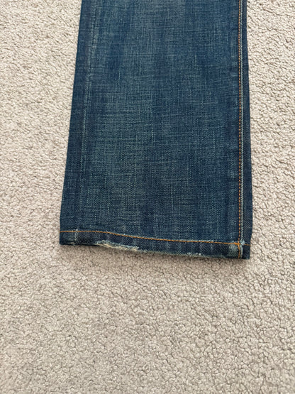 AW06 Dior Homme by Hedi Slimane Dust Wash Distressed Denim Jeans