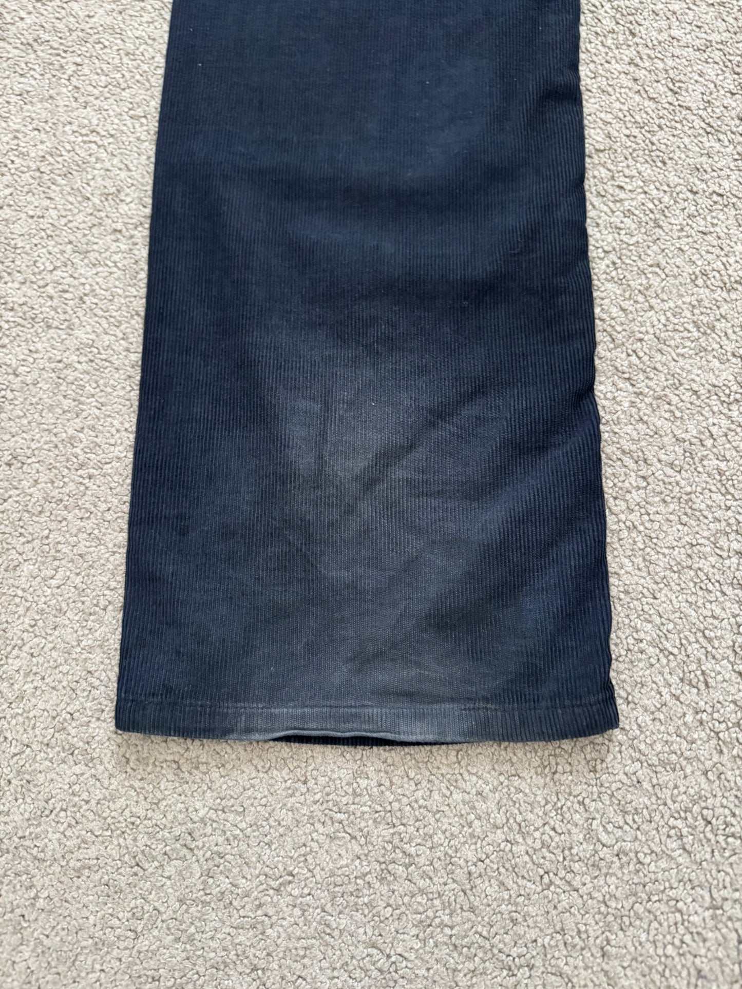 AW07 Dior Homme by Hedi Slimane Faded Black Corduroy Pants