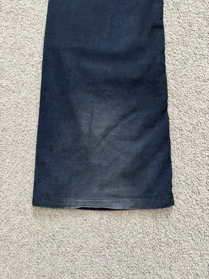 AW07 Dior Homme by Hedi Slimane Faded Black Corduroy Pants