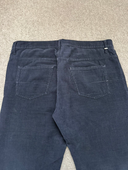 AW07 Dior Homme by Hedi Slimane Faded Black Corduroy Pants