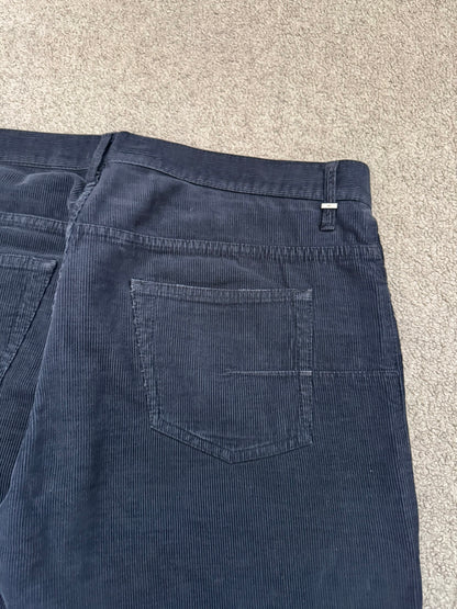 AW07 Dior Homme by Hedi Slimane Faded Black Corduroy Pants