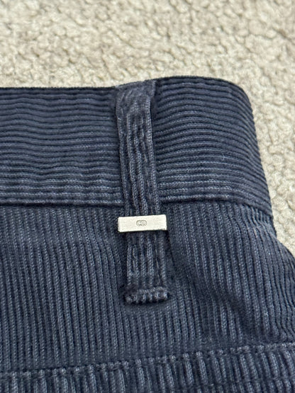 AW07 Dior Homme by Hedi Slimane Faded Black Corduroy Pants