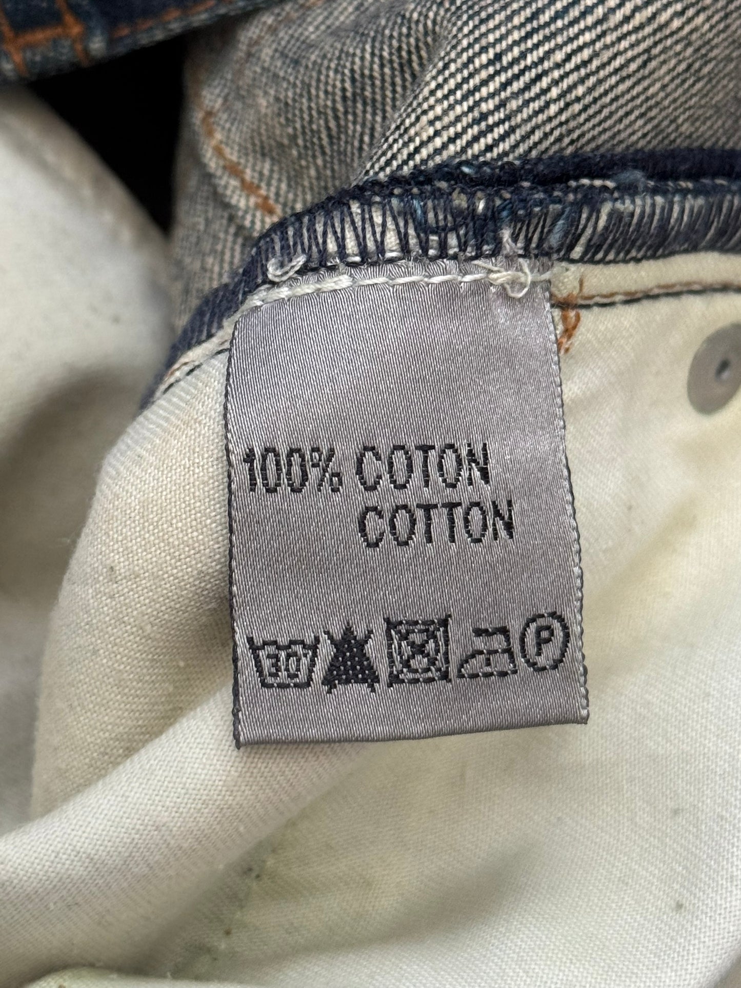 AW06 Dior Homme by Hedi Slimane Dust Wash Distressed Denim Jeans
