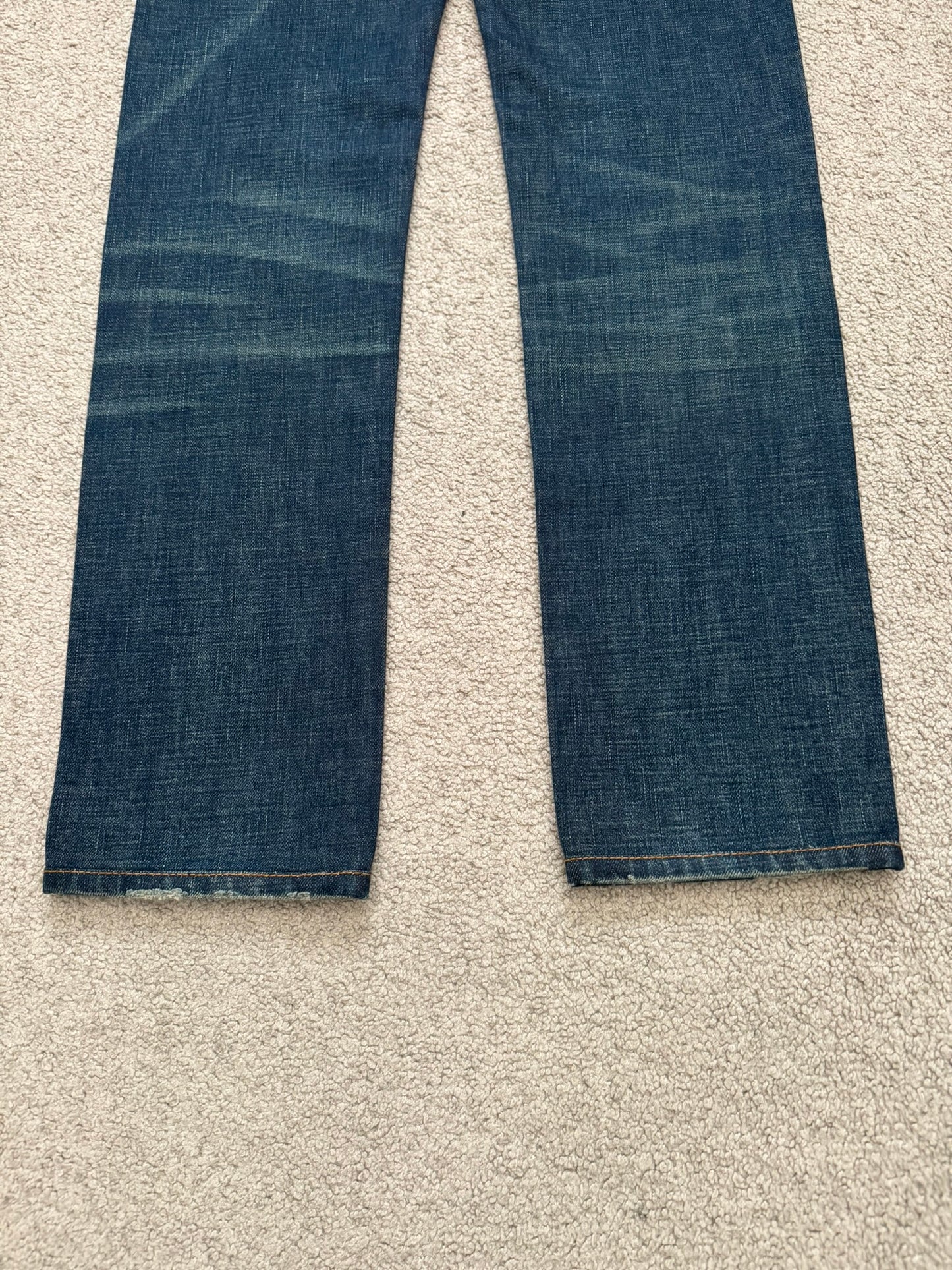 AW06 Dior Homme by Hedi Slimane Dust Wash Distressed Denim Jeans