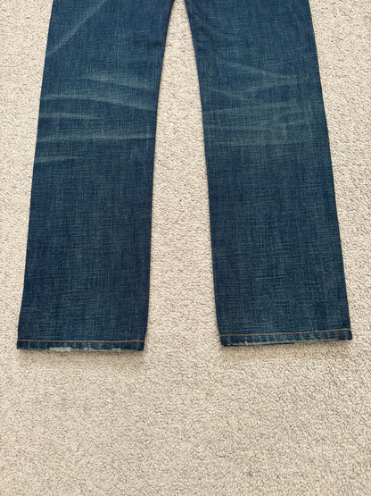 AW06 Dior Homme by Hedi Slimane Dust Wash Distressed Denim Jeans