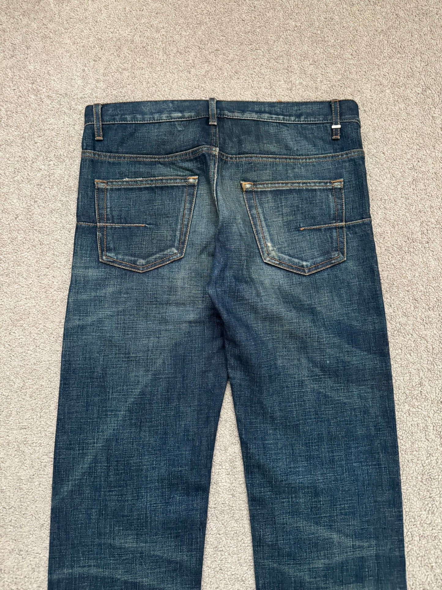 AW06 Dior Homme by Hedi Slimane Dust Wash Distressed Denim Jeans