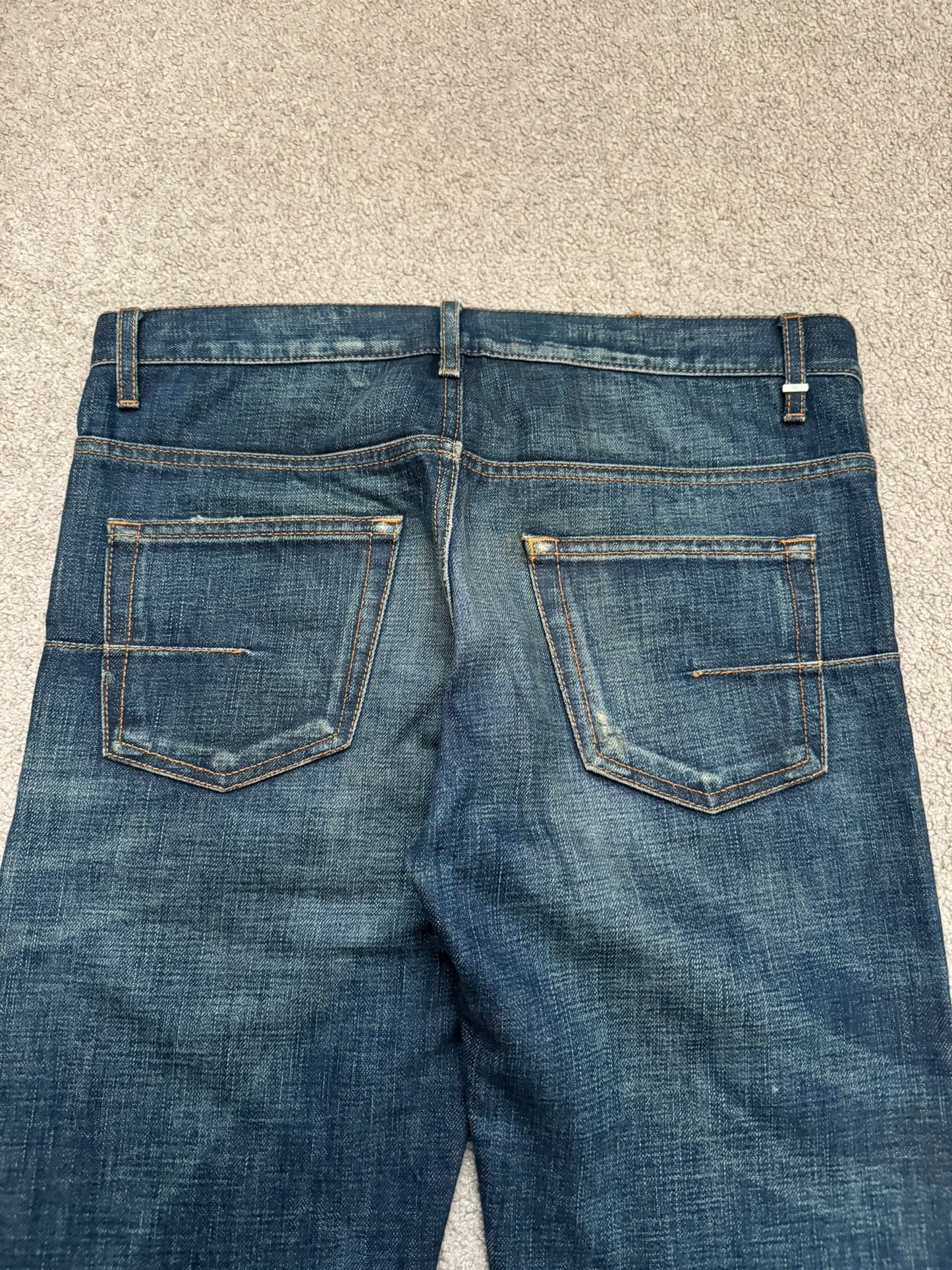 AW06 Dior Homme by Hedi Slimane Dust Wash Distressed Denim Jeans