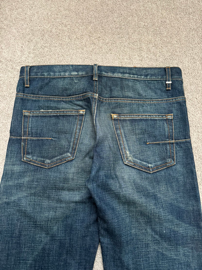 AW06 Dior Homme by Hedi Slimane Dust Wash Distressed Denim Jeans