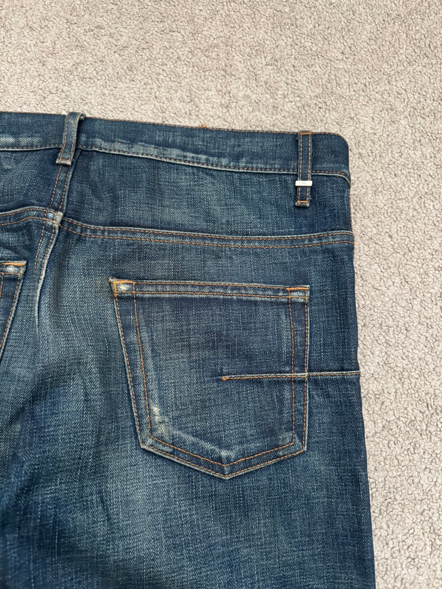 AW06 Dior Homme by Hedi Slimane Dust Wash Distressed Denim Jeans
