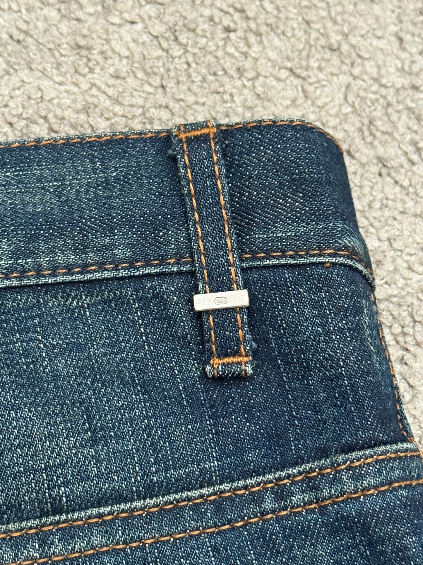 AW06 Dior Homme by Hedi Slimane Dust Wash Distressed Denim Jeans