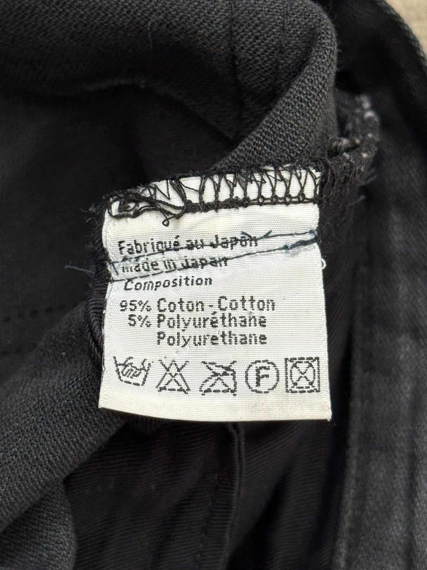 AW07 Dior Homme by Hedi Slimane MIJ Black Glitter Denim Jeans