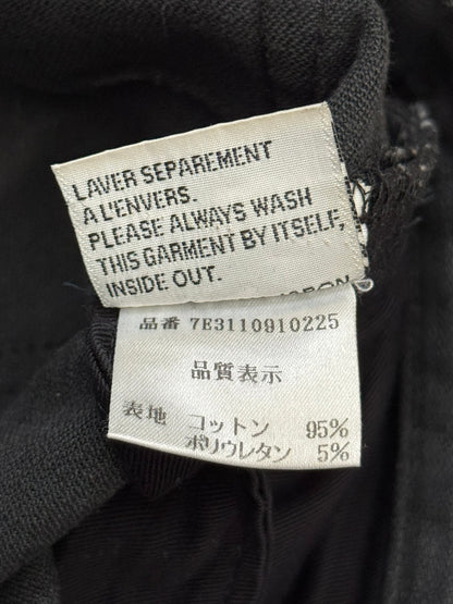 AW07 Dior Homme by Hedi Slimane MIJ Black Glitter Denim Jeans