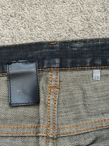 SS08 Dior Homme by Kris Van Assche Dirty Washed Denim Jeans