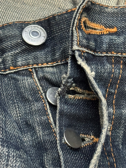 SS08 Dior Homme by Kris Van Assche Dirty Washed Denim Jeans