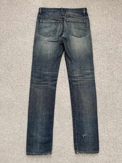 SS08 Dior Homme by Kris Van Assche Dirty Washed Denim Jeans