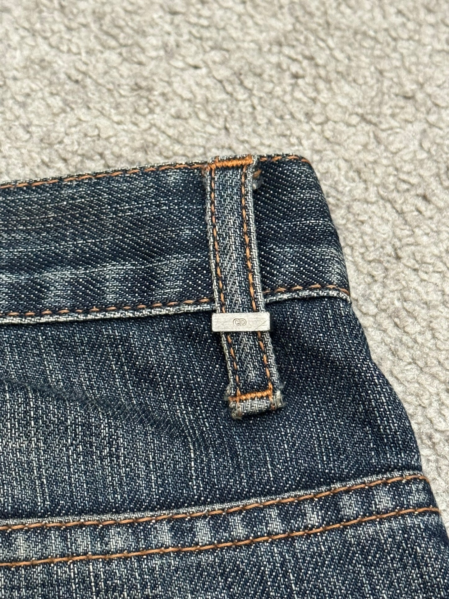 SS08 Dior Homme by Kris Van Assche Dirty Washed Denim Jeans