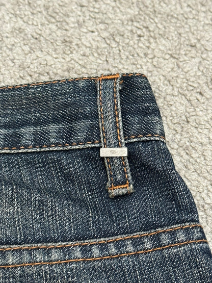 SS08 Dior Homme by Kris Van Assche Dirty Washed Denim Jeans