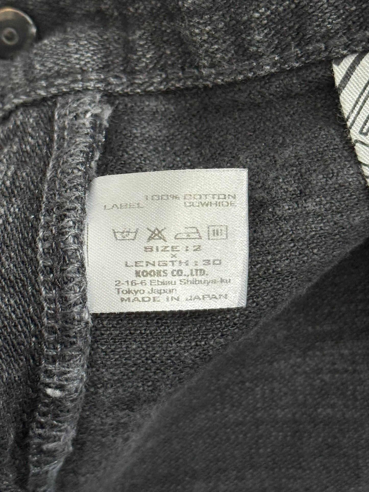 AW06 Number (N)ine Zipper Pain Crying Heart Denim Jeans