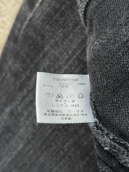 AW06 Number (N)ine Zipper Pain Crying Heart Denim Jeans